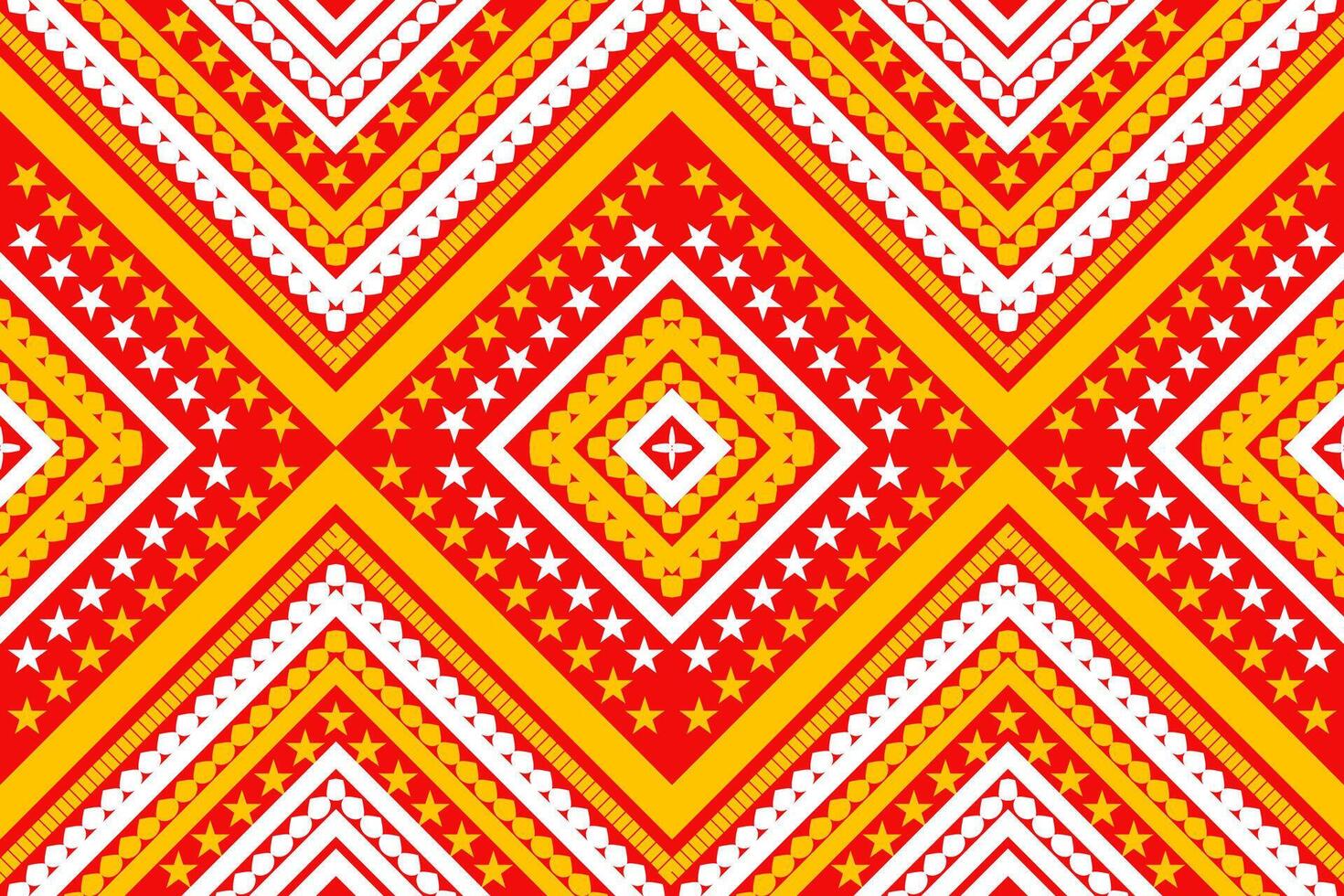 senza soluzione di continuità tessuto modello, astratto geometrico triangolo onda zigzag ikat tribale. indaco bianca per Stampa tessili, tappeti, tessuti. vettore