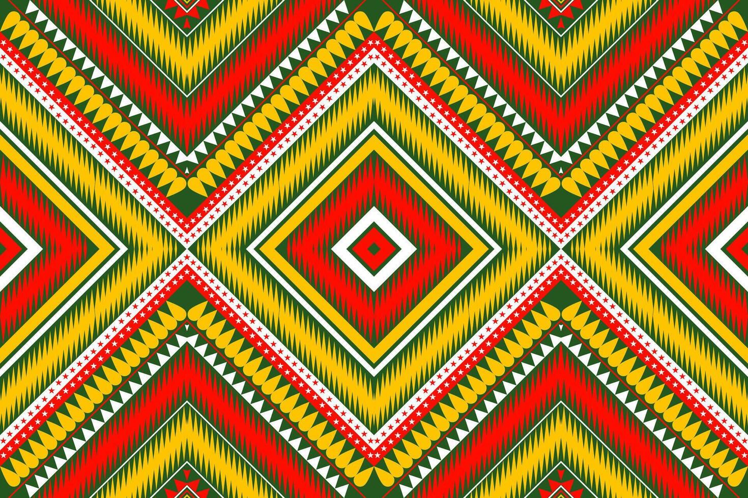 azteco tribale geometrico vettore sfondo nel nero rosso giallo bianca senza soluzione di continuità banda modello. tradizionale ornamento etnico stile. design per tessile, tessuto, vestiario, tenda, tappeto, ornamento, avvolgere.