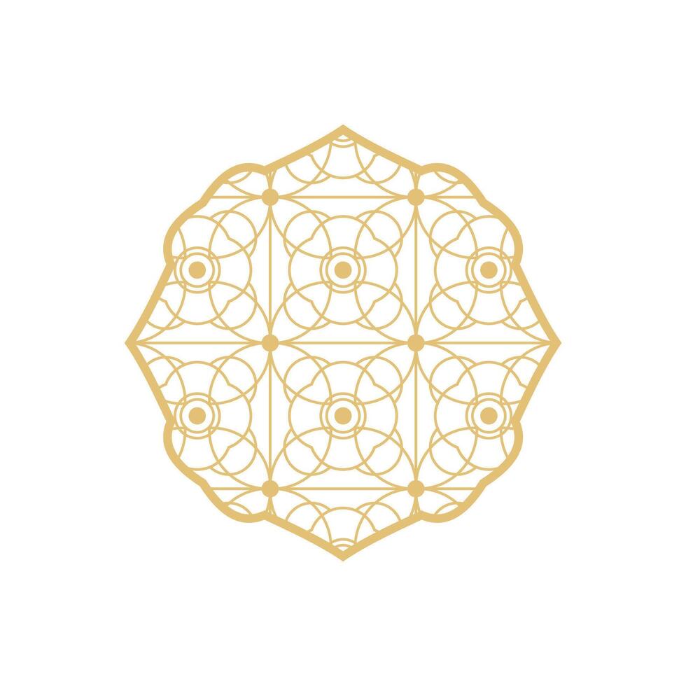 Arabo islamico modello arco telaio. islamico d'oro telaio forme. Ramadan finestra con ornamento. vettore orientale decorazione design. musulmano Vintage ▾ confine per design. indiano decorazione nel orientale stile.
