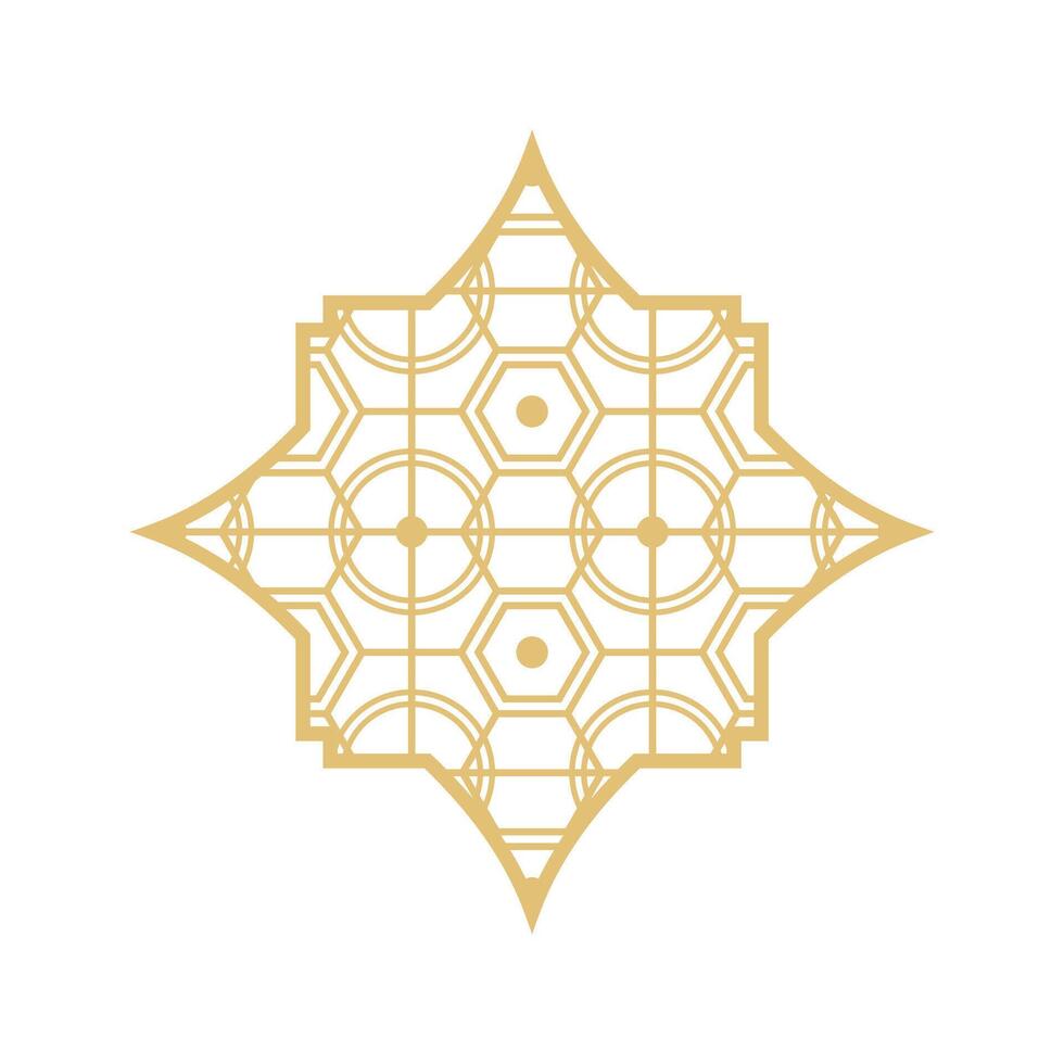 Arabo islamico modello arco telaio. islamico d'oro telaio forme. Ramadan finestra con ornamento. vettore orientale decorazione design. musulmano Vintage ▾ confine per design. indiano decorazione nel orientale stile.