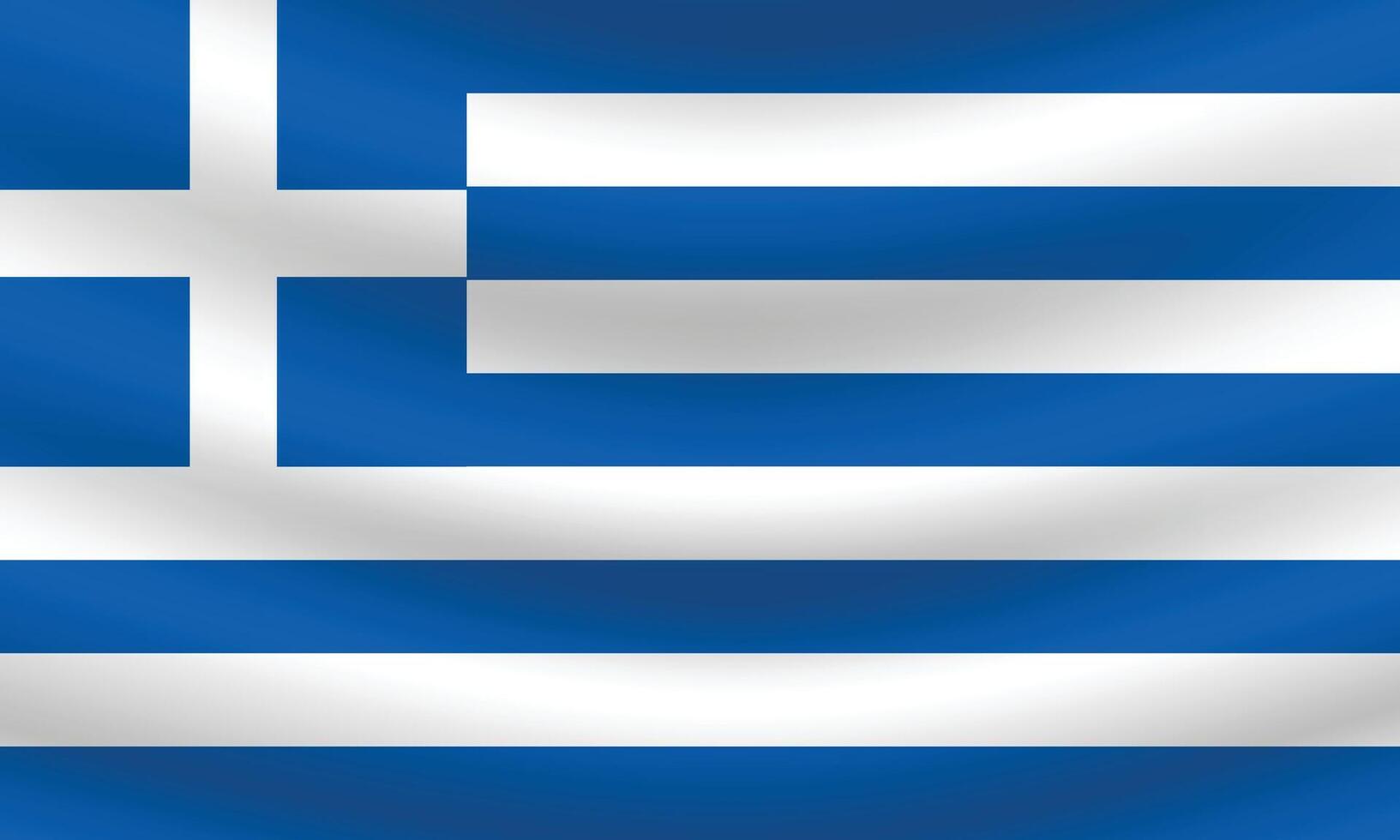 piatto illustrazione di Grecia nazionale bandiera. Grecia bandiera design. Grecia onda bandiera. vettore