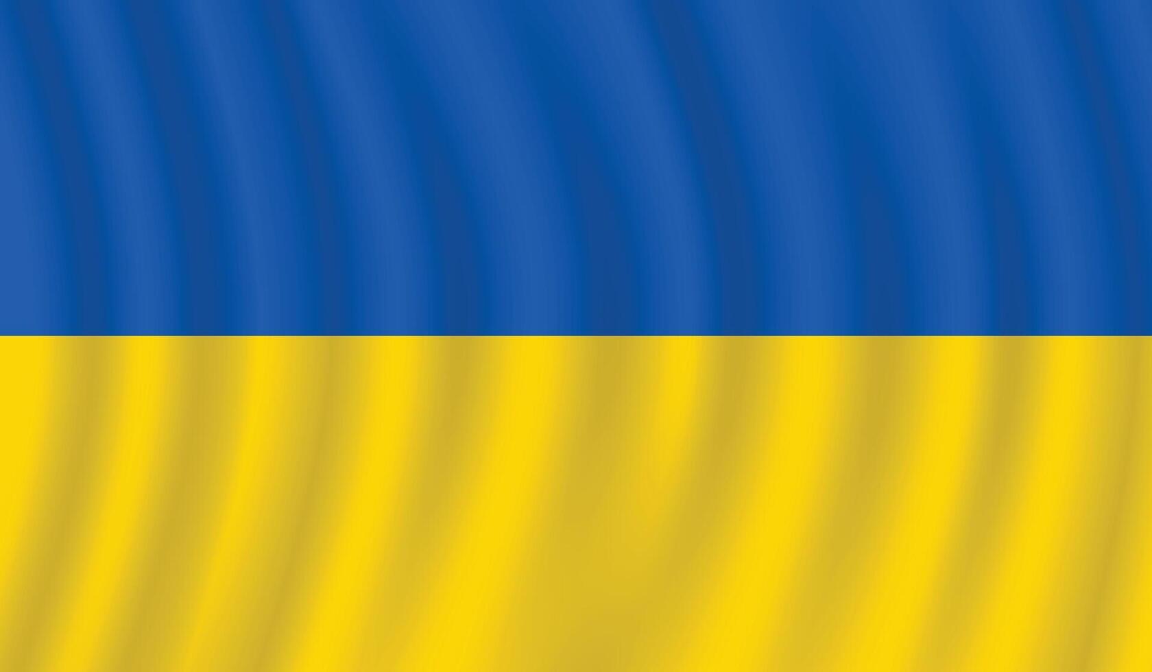 piatto illustrazione di Ucraina nazionale bandiera. Ucraina bandiera design. Ucraina onda bandiera. vettore