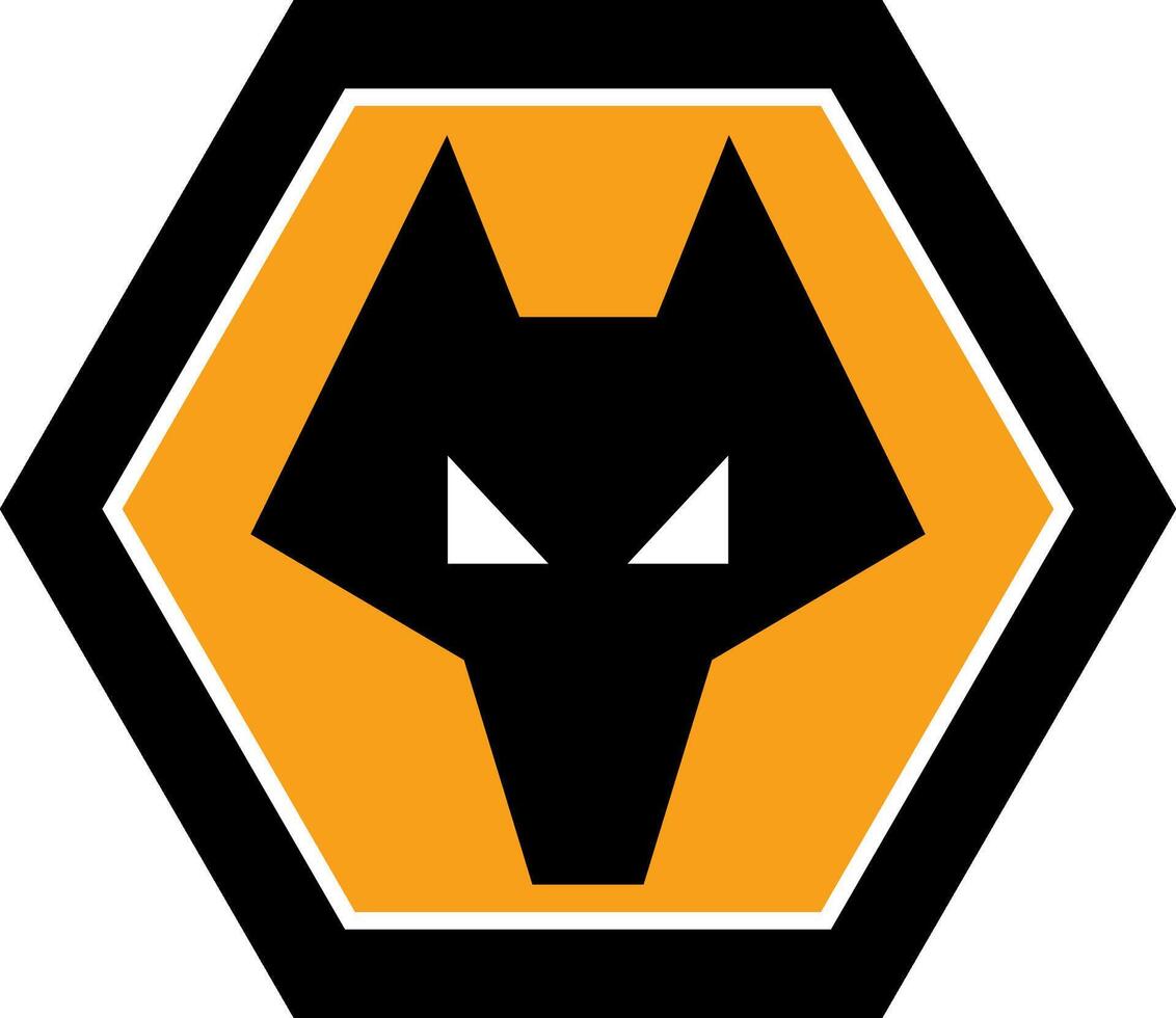 il logo di il wolverhampton vagabondi calcio club di il inglese premier lega vettore