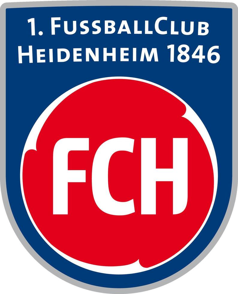 logo di il heidenheim 1846 bundesliga calcio squadra vettore
