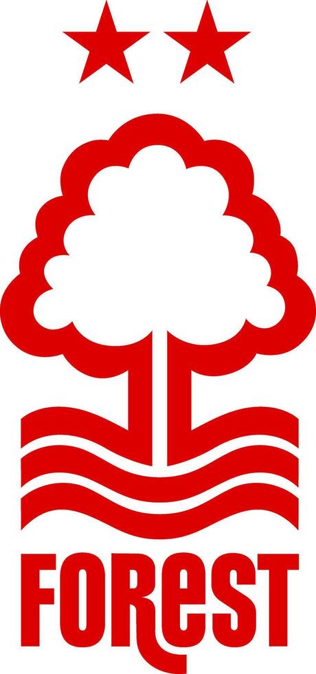 il logo di il nottingham foresta calcio club di il inglese premier lega vettore