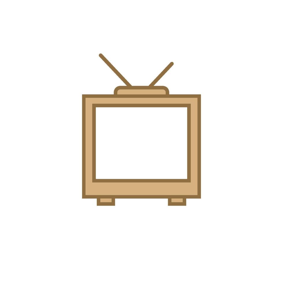 televisione icona vettore modello illustrazione design