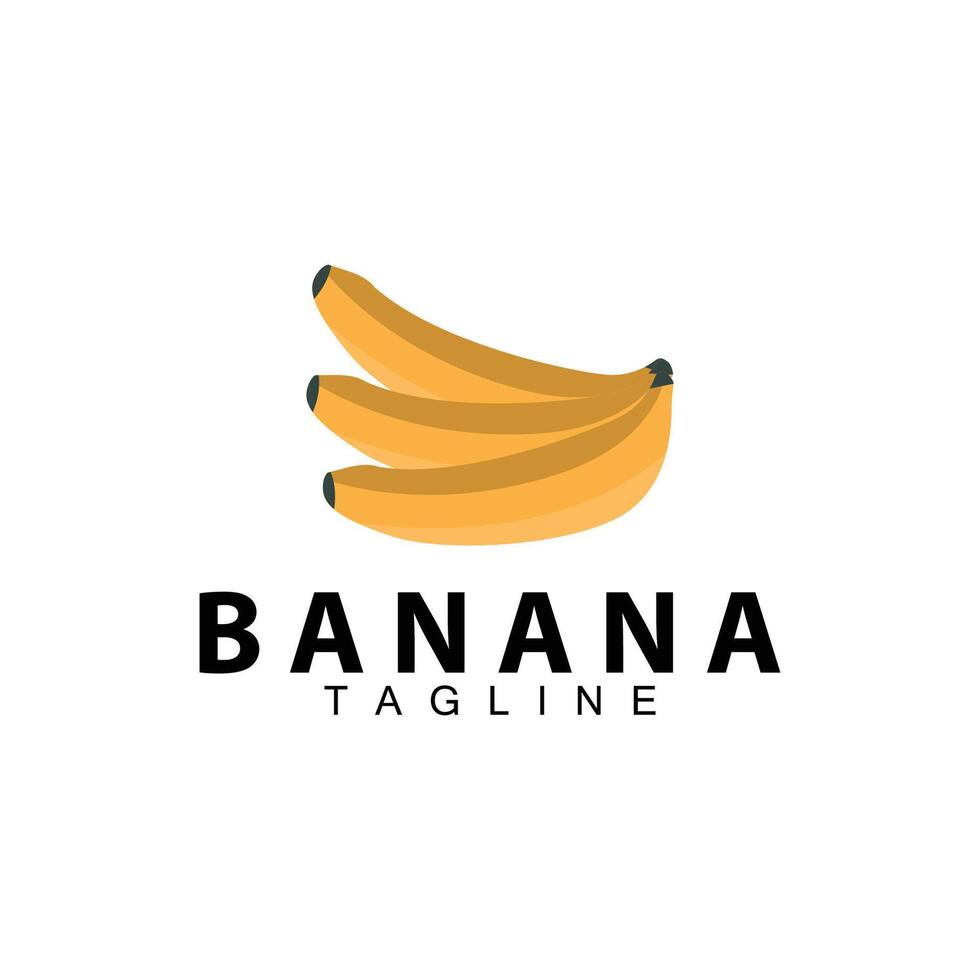 Banana logo design fresco piantagione contadino Banana frutta vettore silhouette modello illustrazione