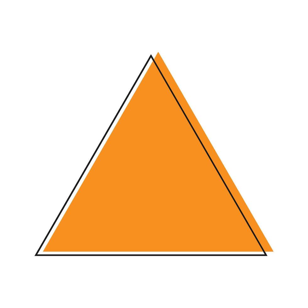 triangolo geometrico icona vettore io