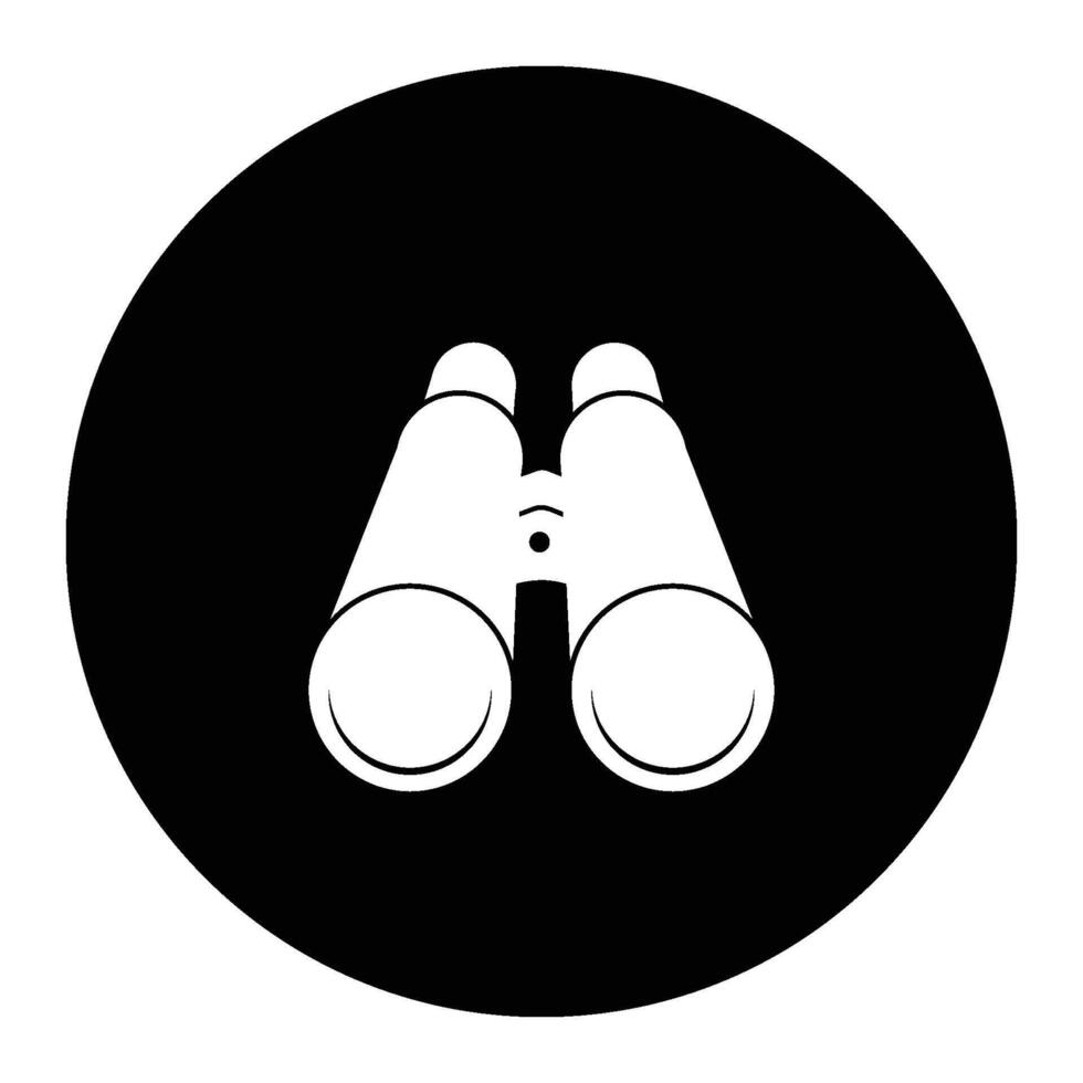 binocolo logo icona vettore