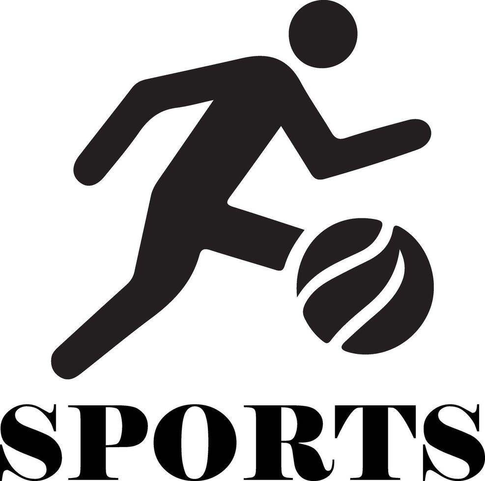 sport logo vettore nero colore 29