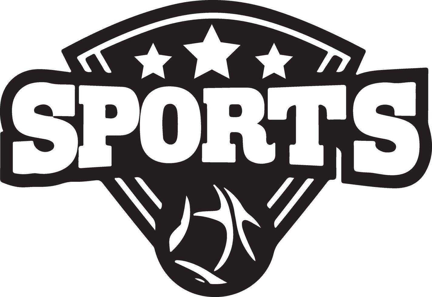 sport logo vettore nero colore 2