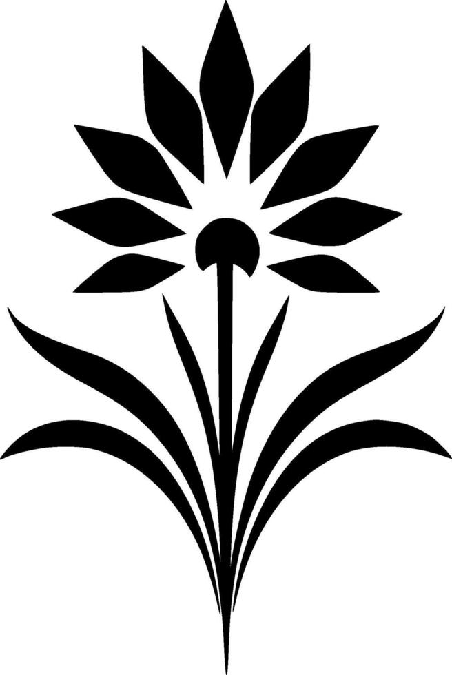 nascita fiore - minimalista e piatto logo - vettore illustrazione