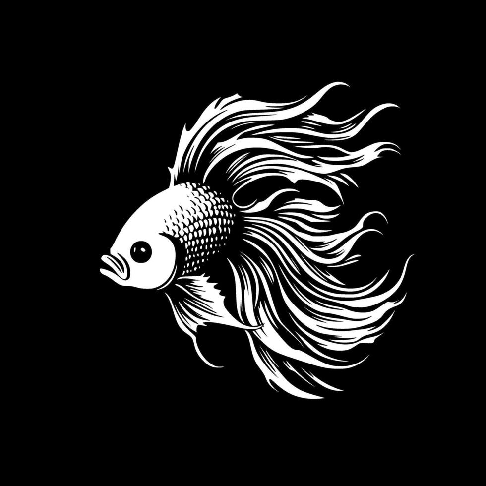 betta pesce - alto qualità vettore logo - vettore illustrazione ideale per maglietta grafico