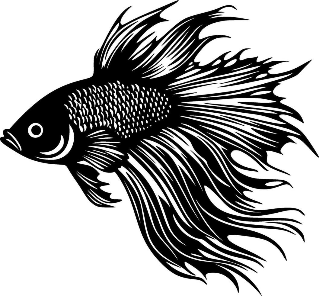 betta pesce - alto qualità vettore logo - vettore illustrazione ideale per maglietta grafico