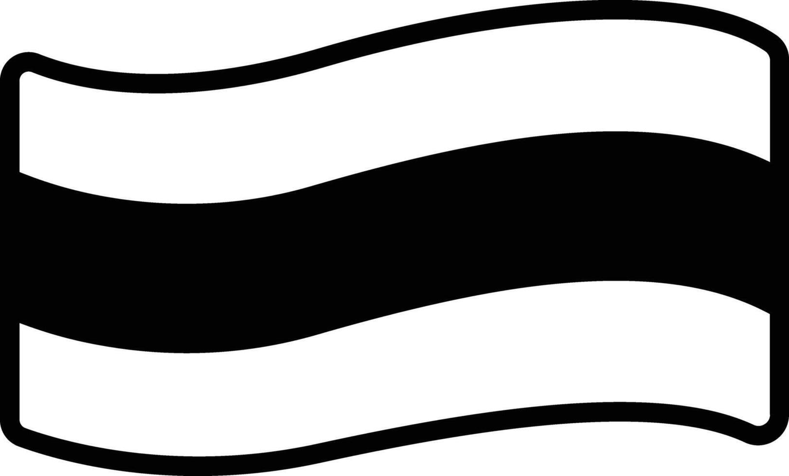 bandiera glifo e linea vettore illustrazione