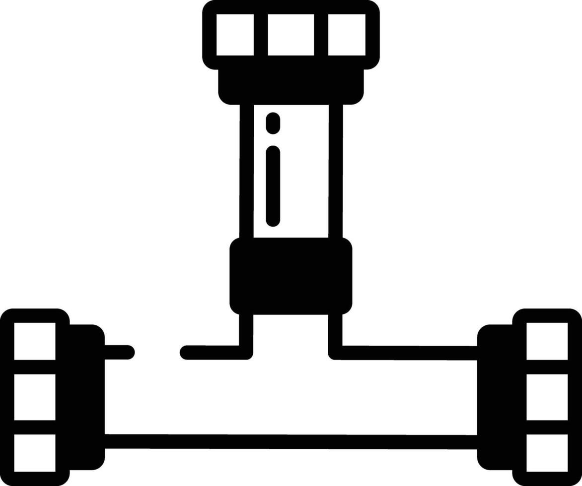 tubo glifo e linea vettore illustrazione