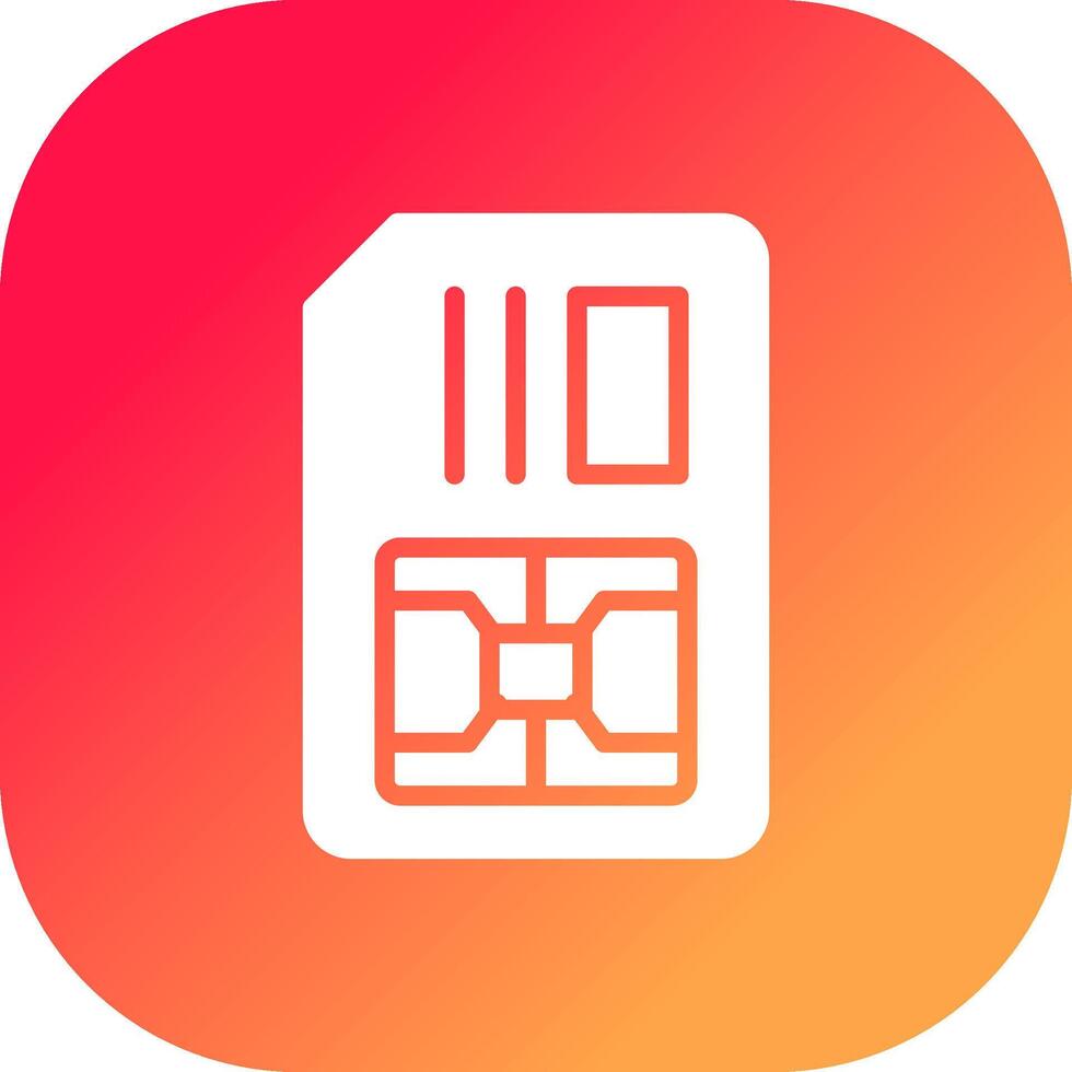 carta SIM creativo icona design vettore