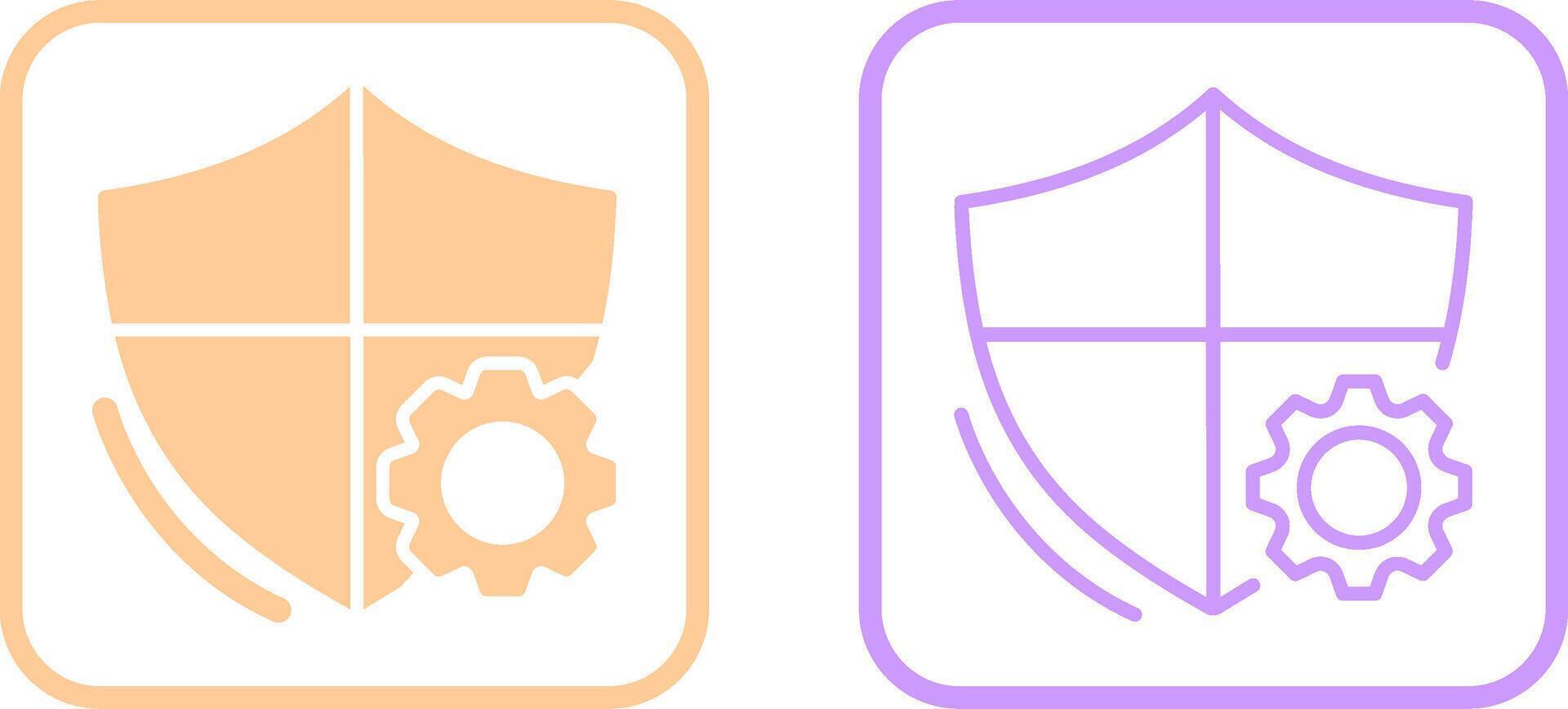 scudo impostazioni vettore icona