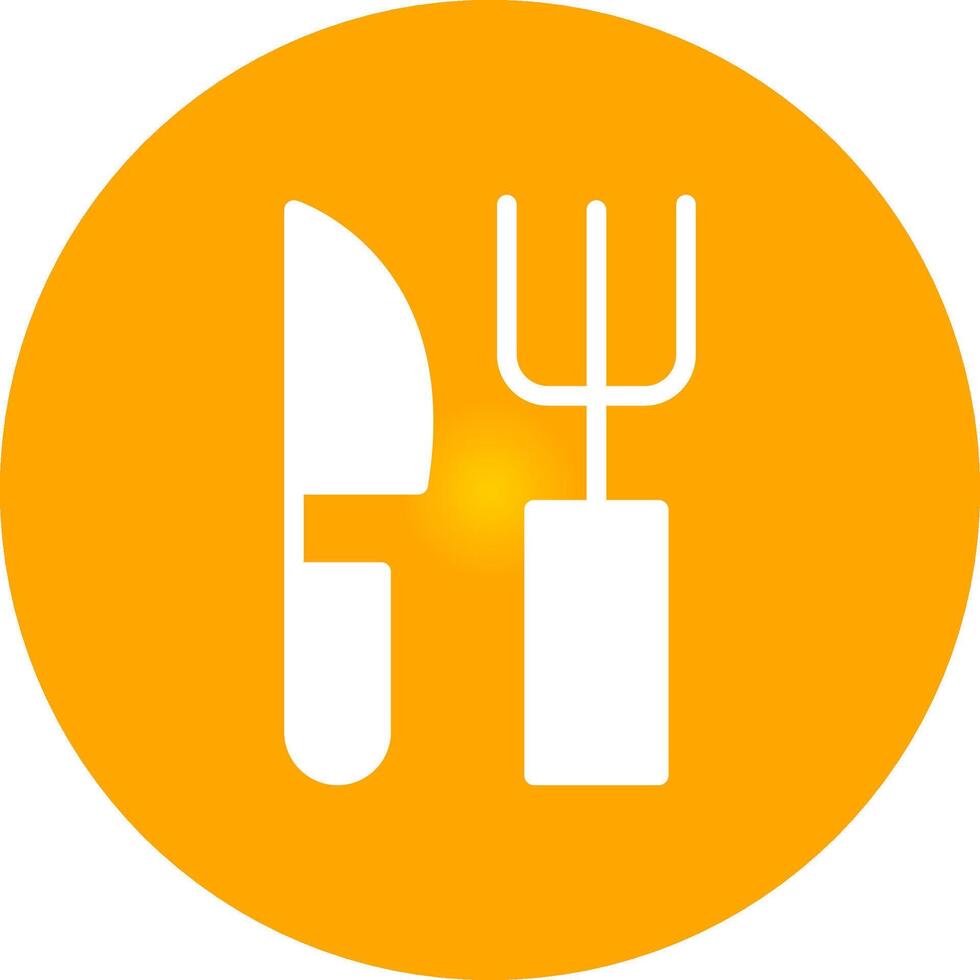 forchetta e coltello creativo icona design vettore