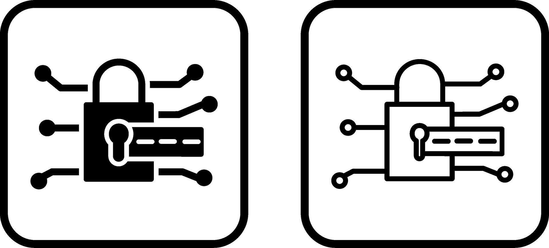 codice di accesso serratura vettore icona
