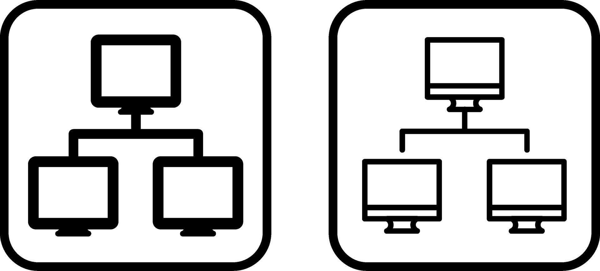 computer reti vettore icona