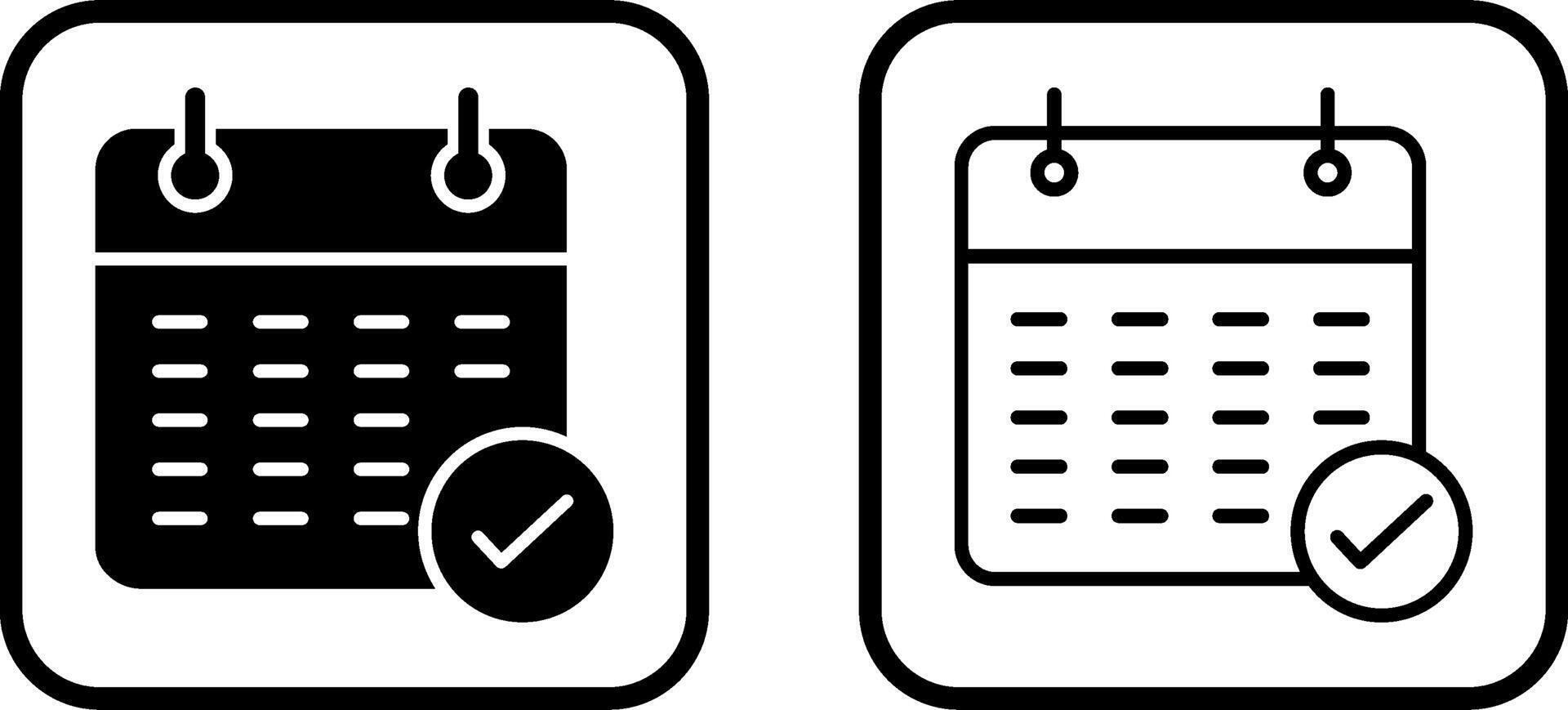 icona del calendario vettoriale