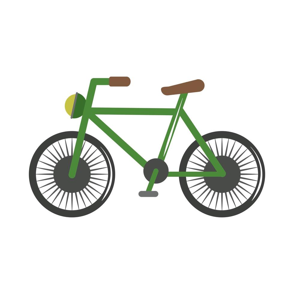 icona di stile piatto ricreativo per il trasporto di veicoli per biciclette vettore