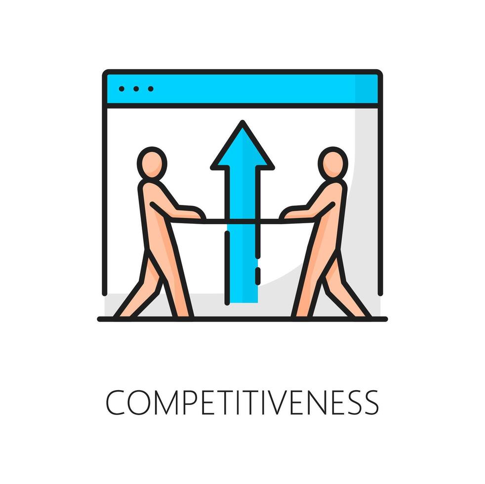 competitività. sem. ricerca motore marketing vettore