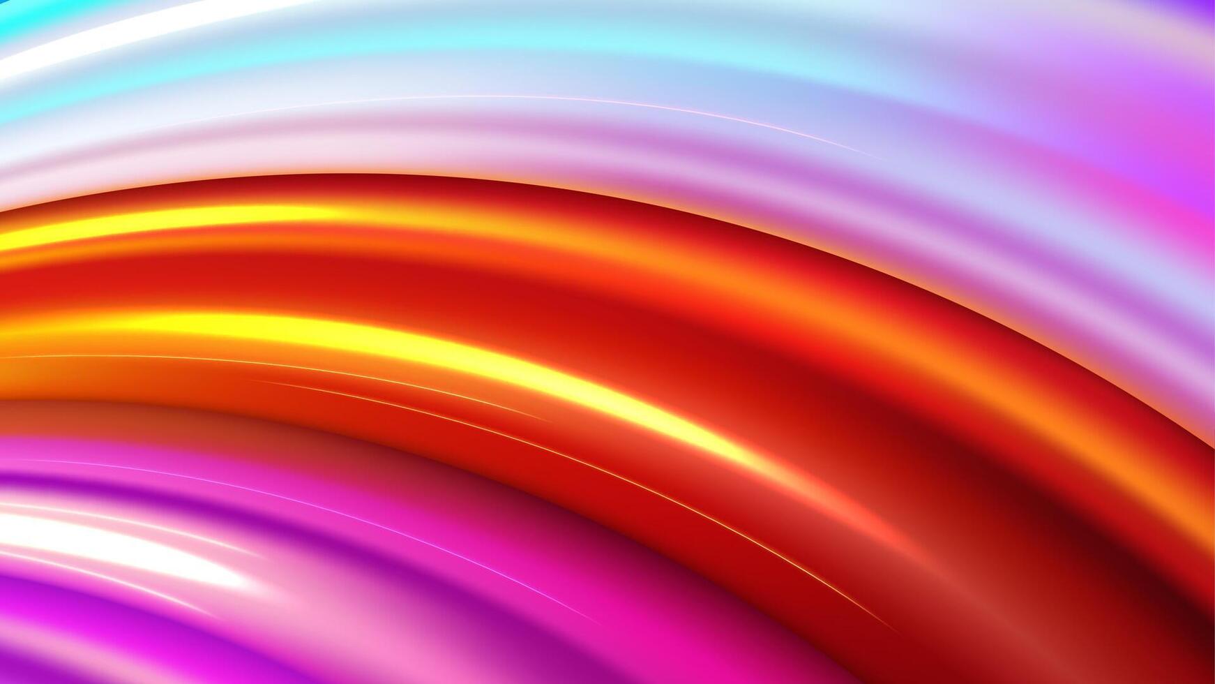 astratto colorato onda sfondo, futuristico liquido le forme, vettore illustrazione