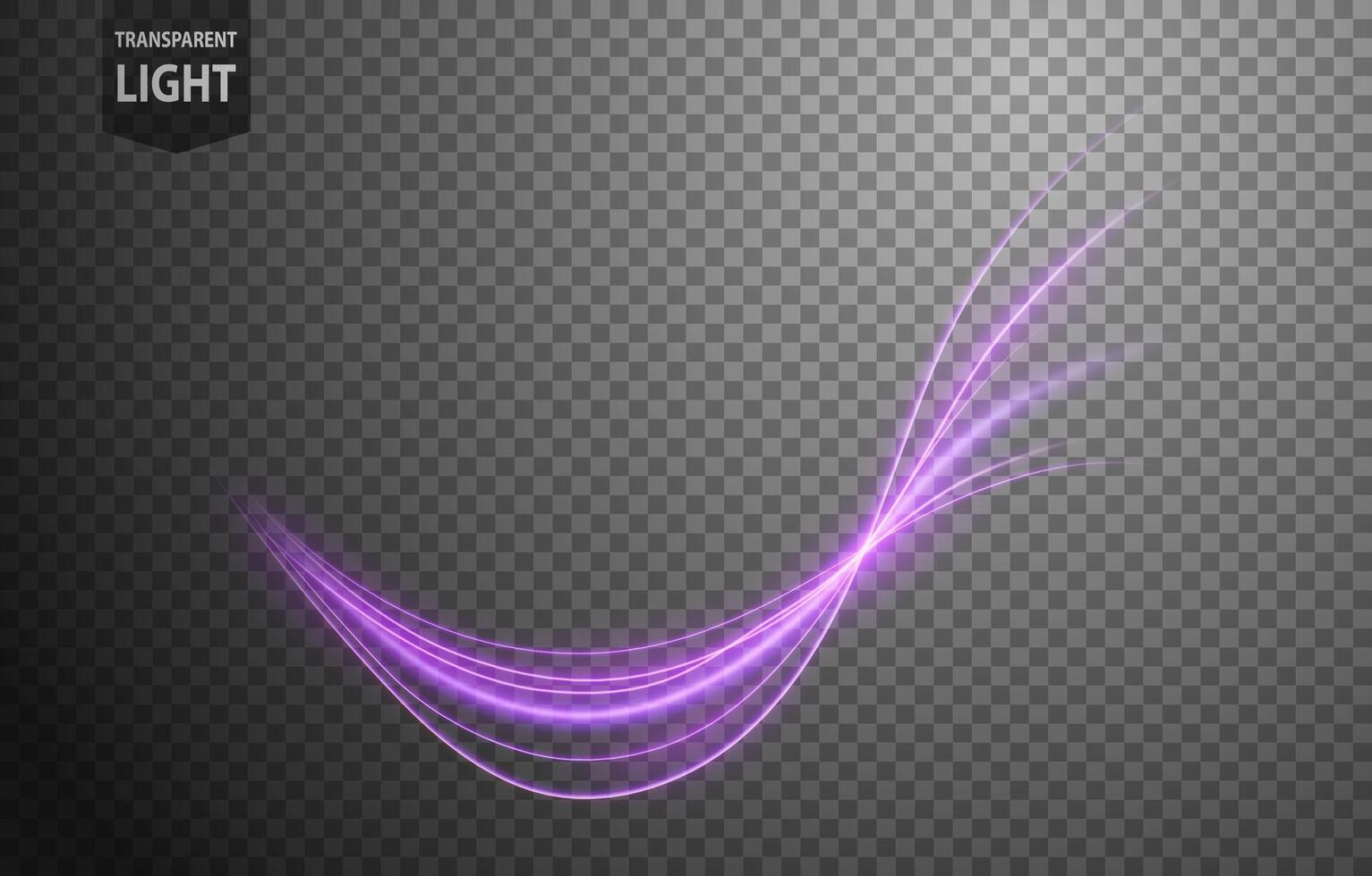 astratto viola onda di leggero con un' sfondo, isolato e facile per modificare, vettore illustrazione