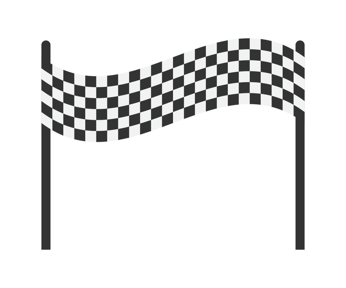 gara bandiera silhouette. sport scacchi striscione. vettore illustrazione.