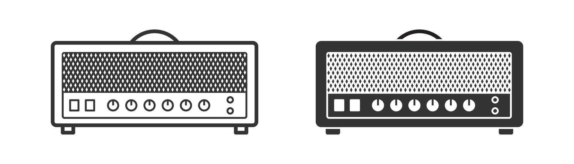 chitarra amplificatore testa icona. vettore illustrazione.