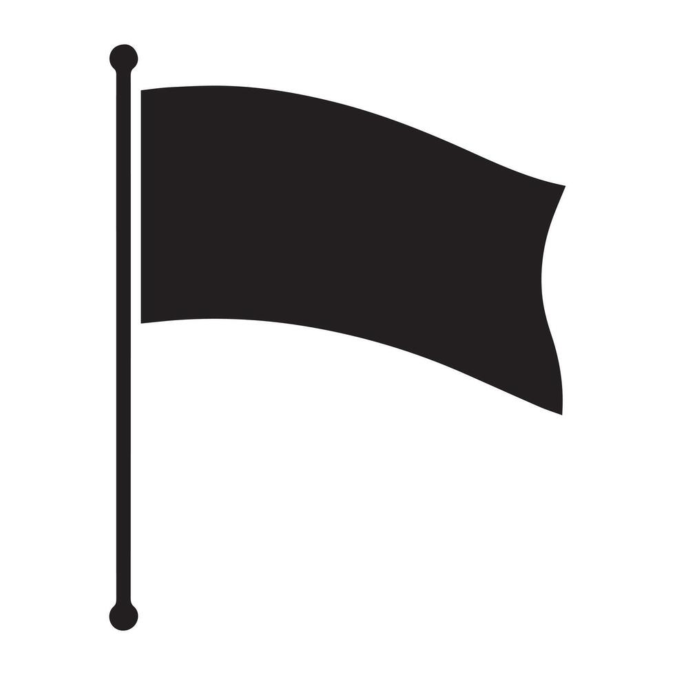 bandiera nero icona nazione nazione forma vettore design.