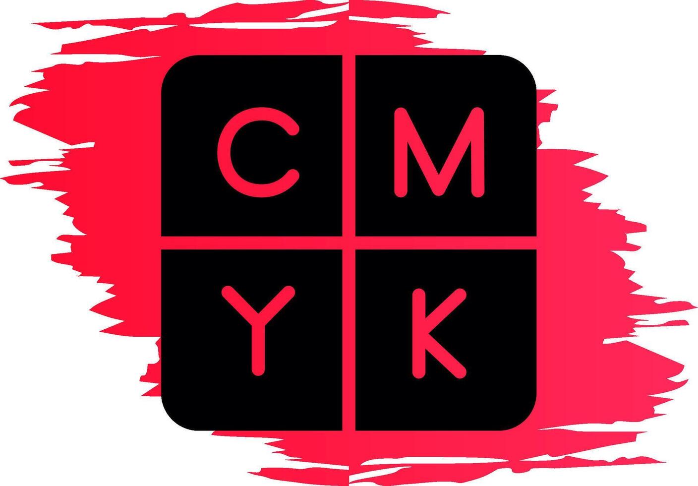 CMYK creativo icona design vettore