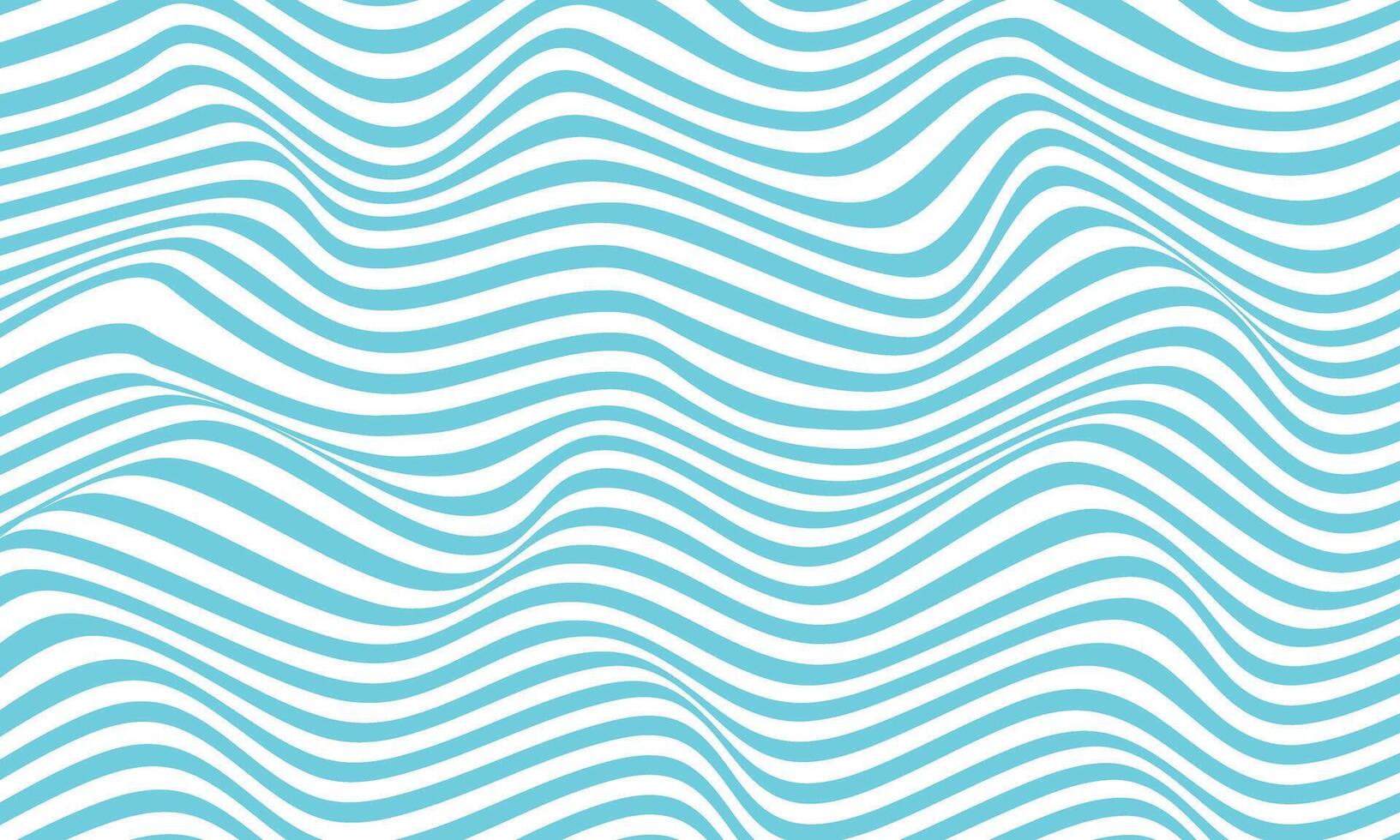astratto strisce leggero blu ottico arte onda linea sfondo. vettore illustrazione