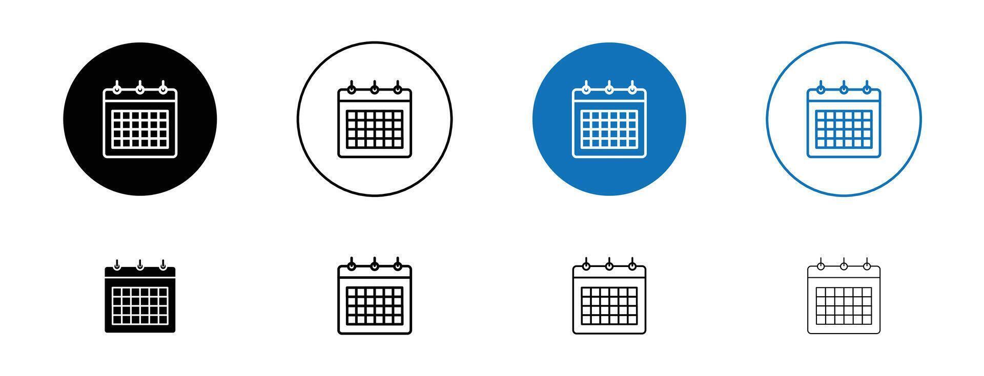 tavolo calendario icona vettore