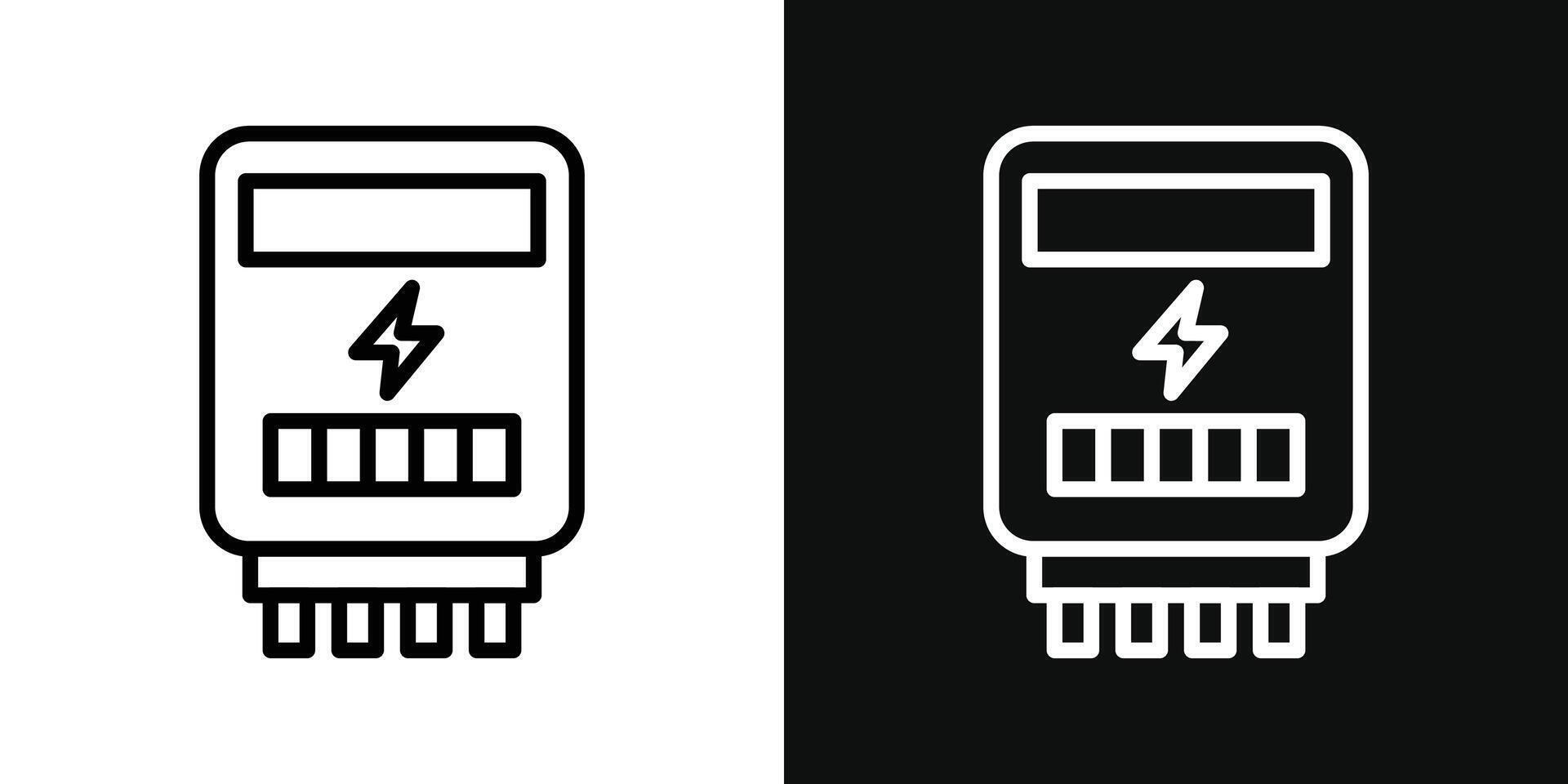 icona del contatore elettrico vettore