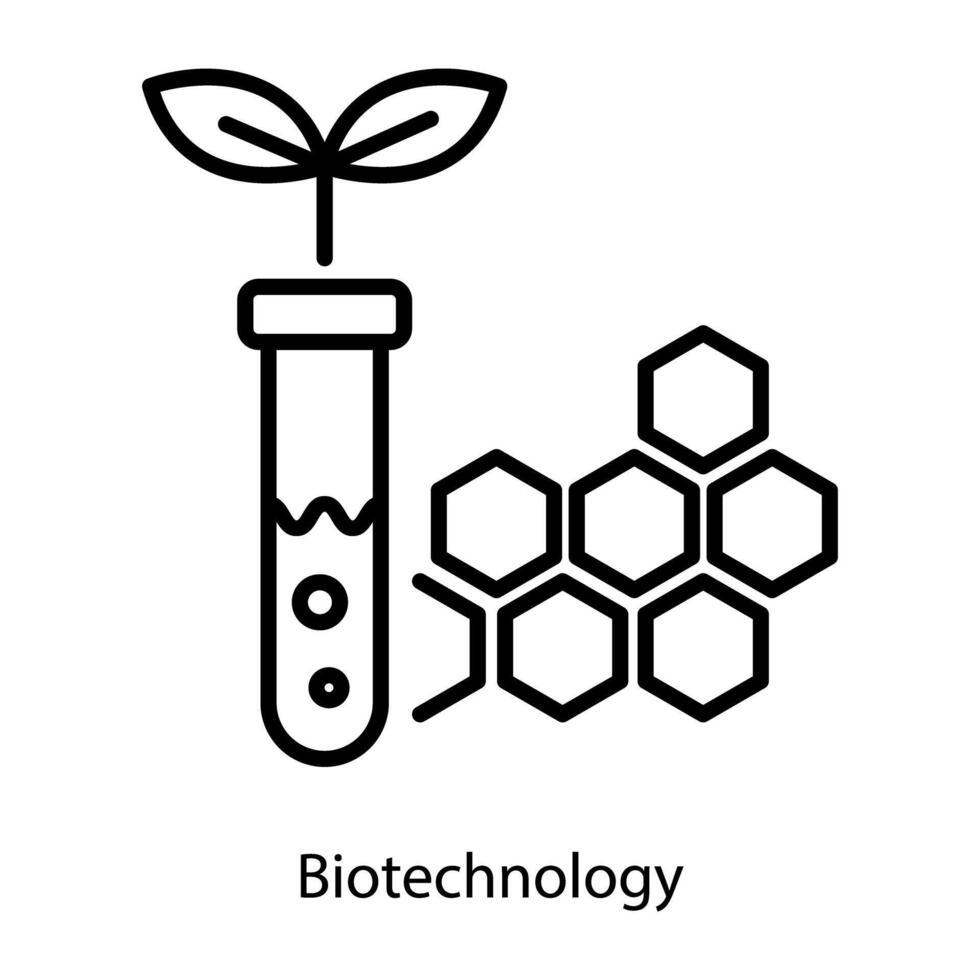 concetti di biotecnologia alla moda vettore