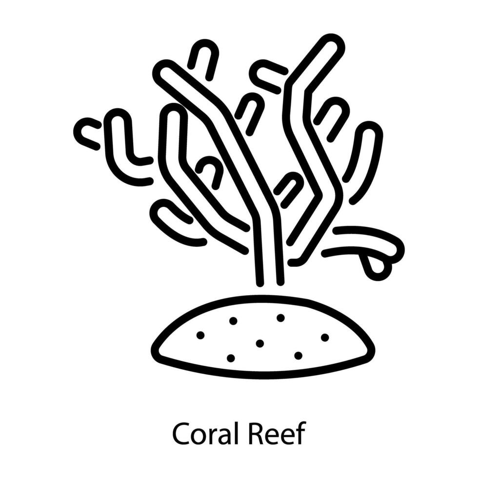 di moda corallo scogliera vettore