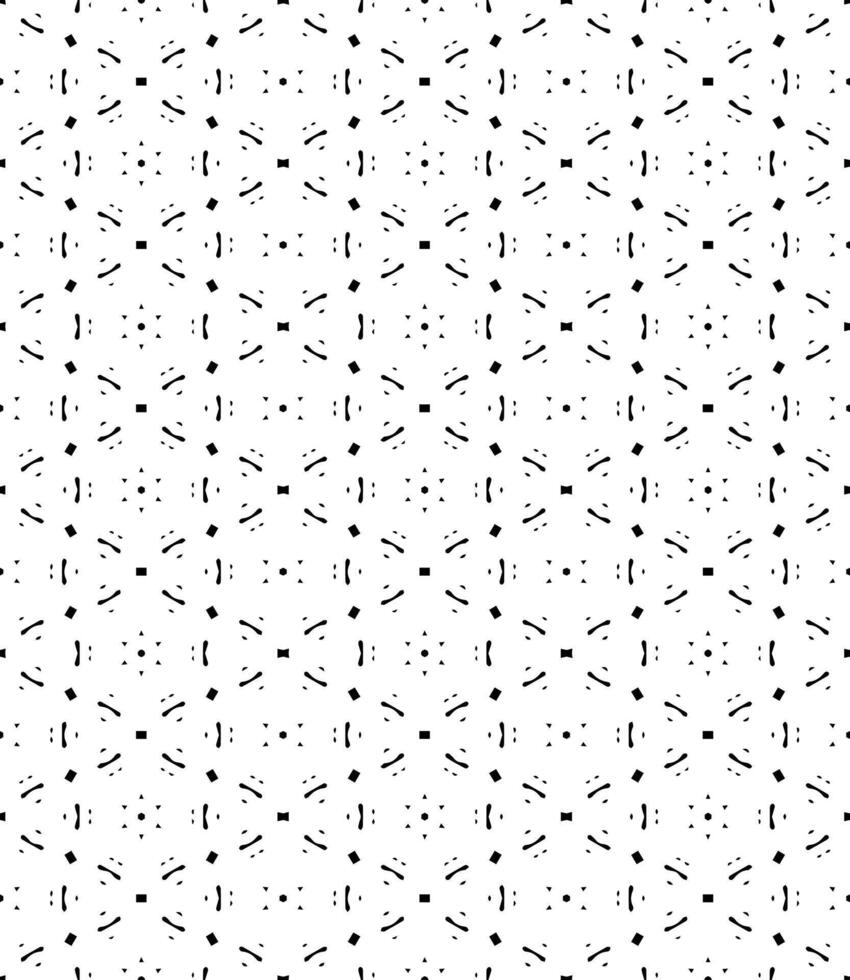 nero e bianca senza soluzione di continuità astratto modello. sfondo e sfondo. in scala di grigi ornamentale design. vettore