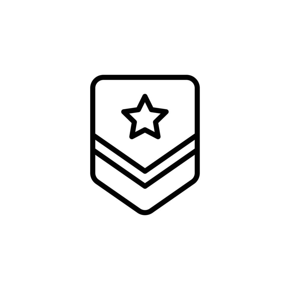 militare rango distintivo icona vettore