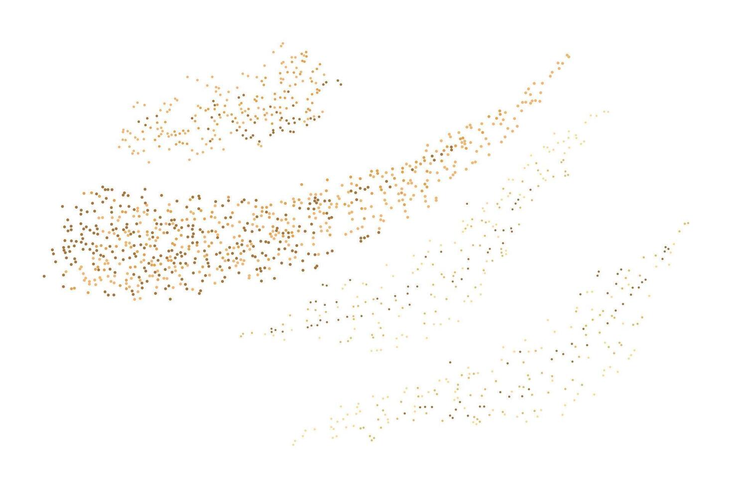 minimalista d'oro scintille nel onda vettore