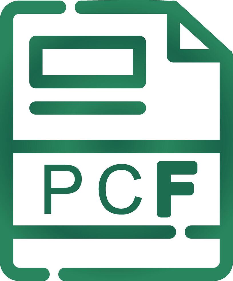 pcf creativo icona design vettore