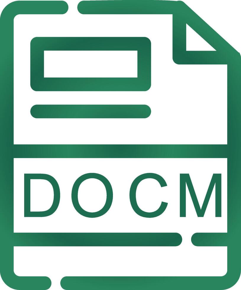 docm creativo icona design vettore