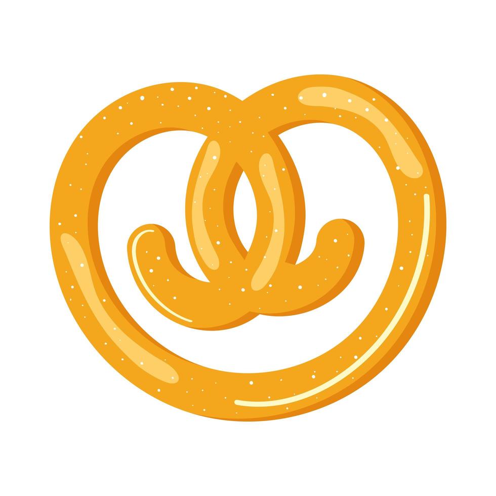 deliziosa icona di pretzel vettore