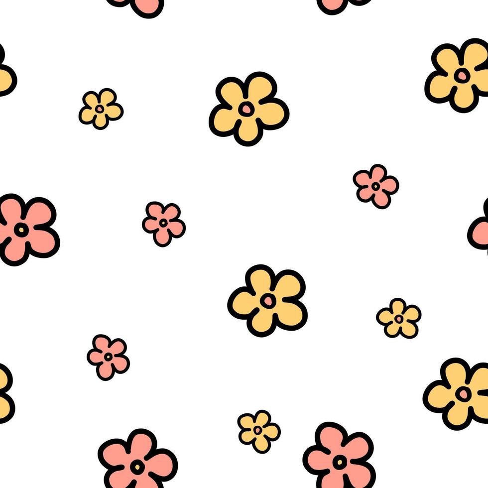 fiori seamless pattern vettore