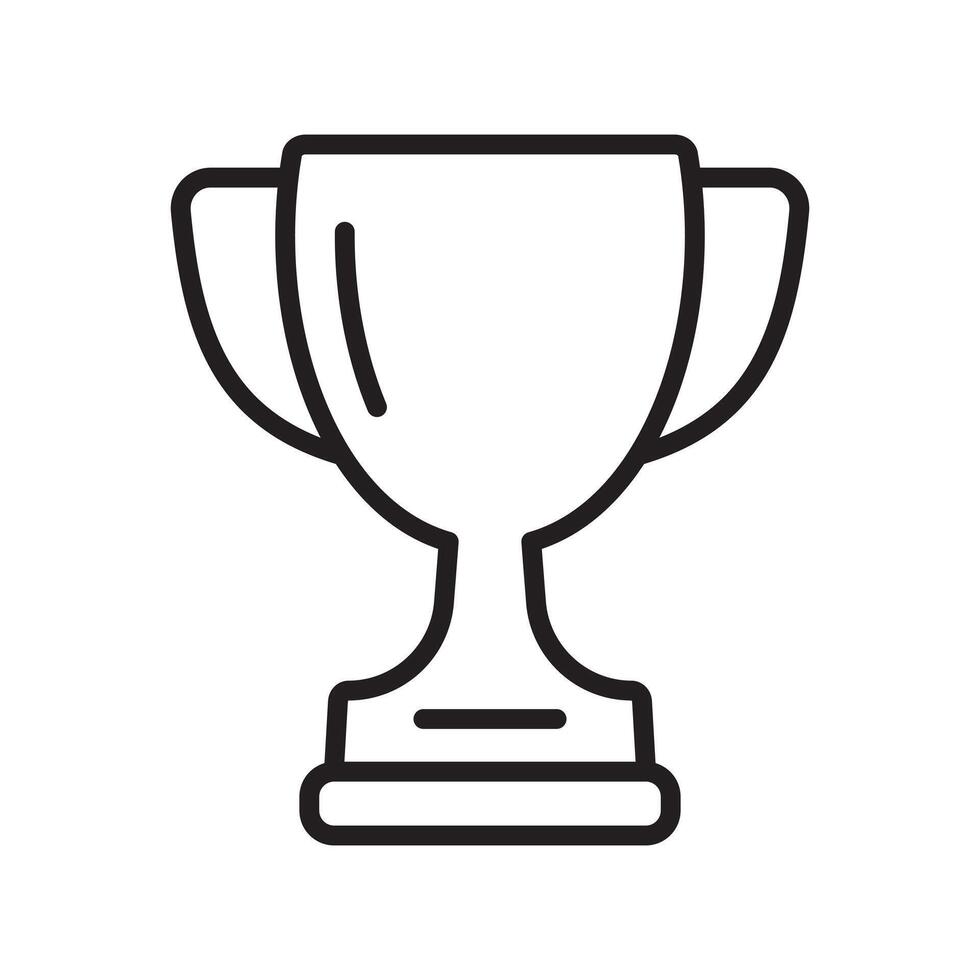 trofeo linea icona. trofeo tazza, vincitore tazza, vittoria tazza vettore icona. ricompensa simbolo cartello per ragnatela e mobile.