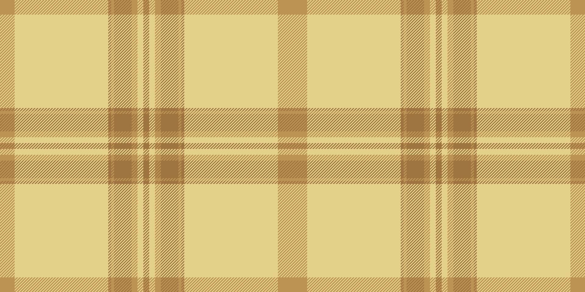 anziano tessile tessuto vettore, dimensionale sfondo modello plaid. orientale struttura tartan senza soluzione di continuità dai un'occhiata nel giallo e ambra colori. vettore