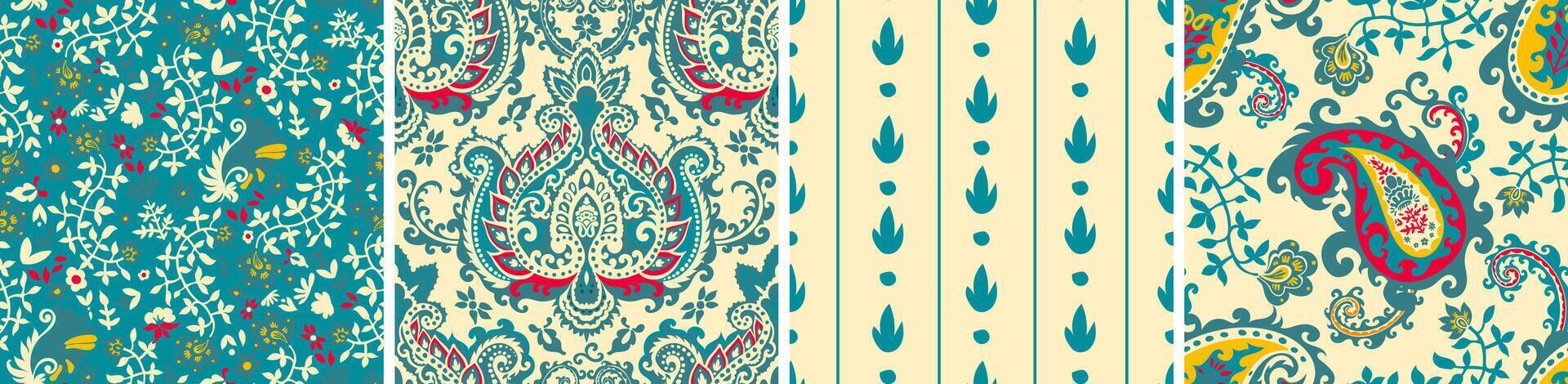 paisley senza soluzione di continuità modello collezione vettore