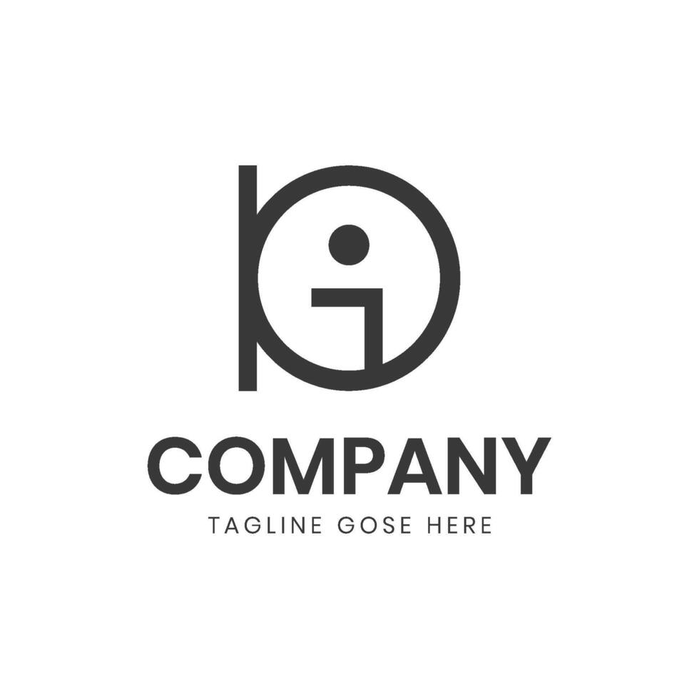 lg galleria attività commerciale logo design per azienda vettore